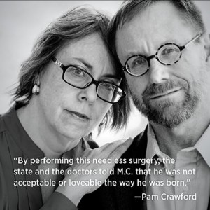 "Bu gereksiz ameliyatla doktorlar ve devlet M.C'ye doğduğu şekilde kabul edilebilir ve sevilebilir olmadığı mesajını verdi" - Pam Crawford (M.C'nin annesi) "Bu gereksiz ameliyatla doktorlar ve devlet M.C'ye doğduğu şekilde kabul edilebilir ve sevilebilir olmadığı mesajını verdi" - Pam Crawford (M.C'nin annesi)